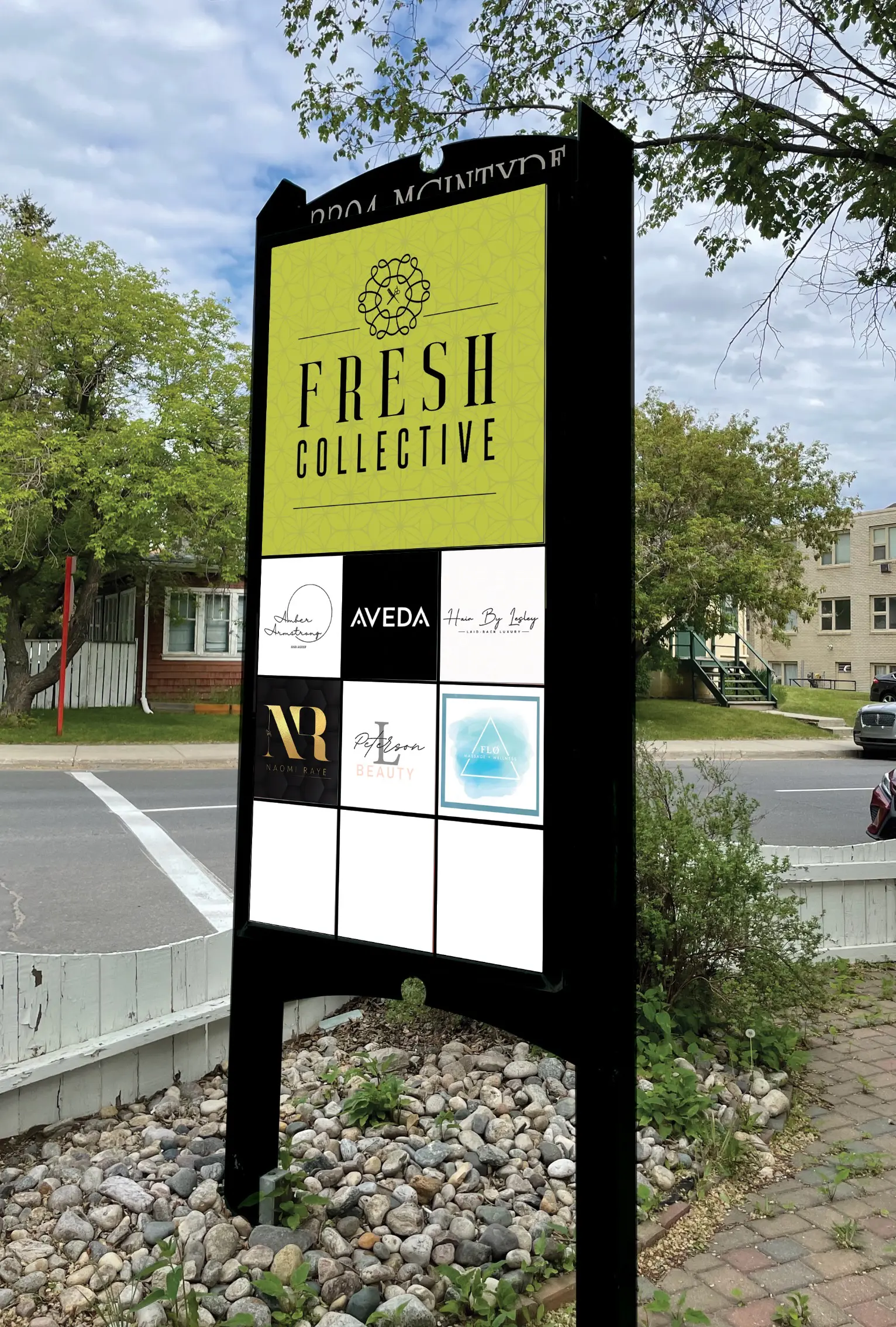 Sign outside Fresh Collective